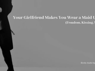 您的 年轻 女士 品牌 您 穿 一 女佣 制服 - 好色之徒 audio (femdom)