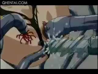 हेंटाई बस्टी xxx फ़िल्म चलचित्र बंदी wrapped और गड़बड़ द्वारा बड़ा tentacles
